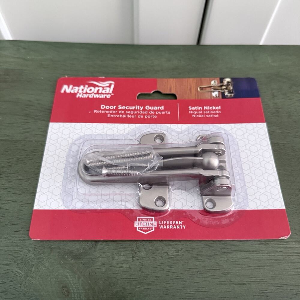 New National Hardware Door Security Guard Satin Nickel N335-984